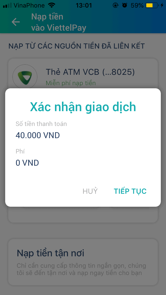 1 CMND đăng ký được mấy tài khoản ViettelPay