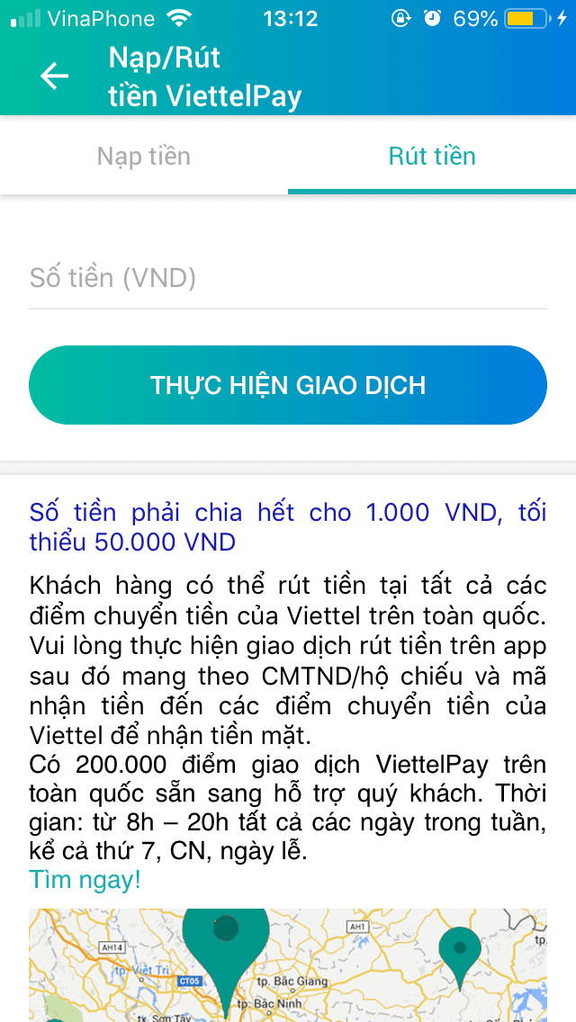 1 CMND đăng ký được mấy tài khoản ViettelPay