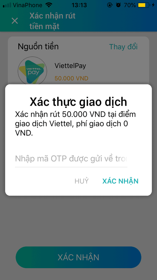 1 CMND đăng ký được mấy tài khoản ViettelPay