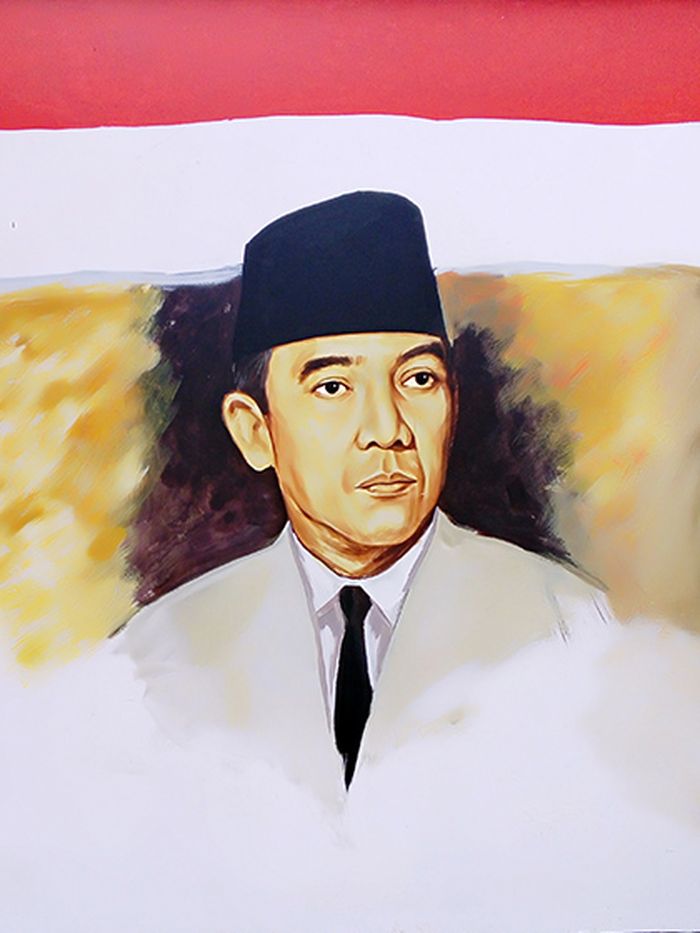 Gambar Soekarno di Museum Perumusan Naskah Proklamasi di Jakarta
