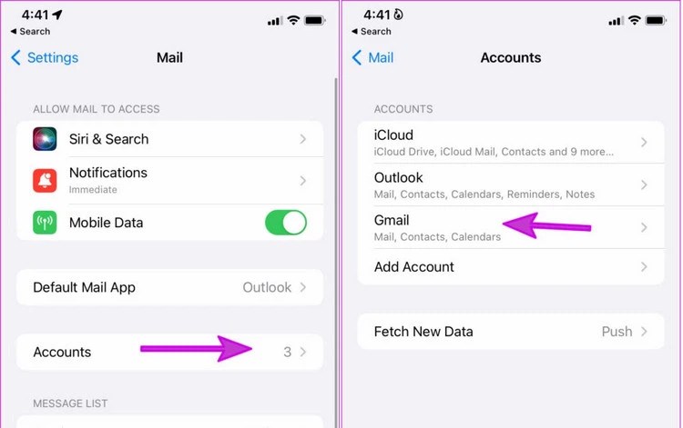 Cách Cài đặt Push mail cho iPhone