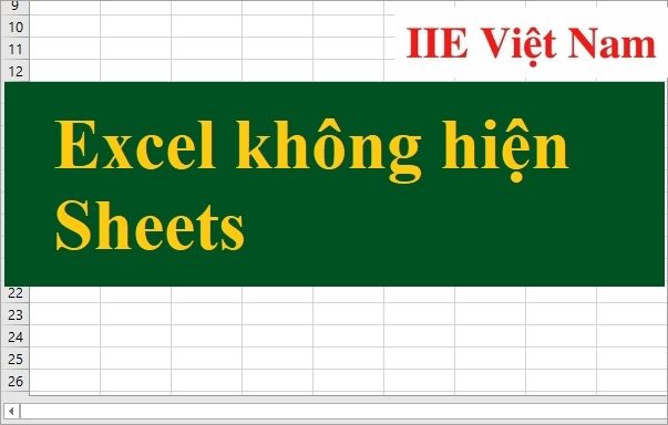 Cách hiện sheet trong excel