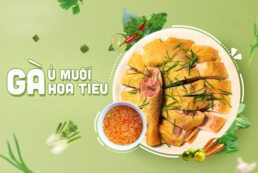 gà ủ muối hoa tiêu