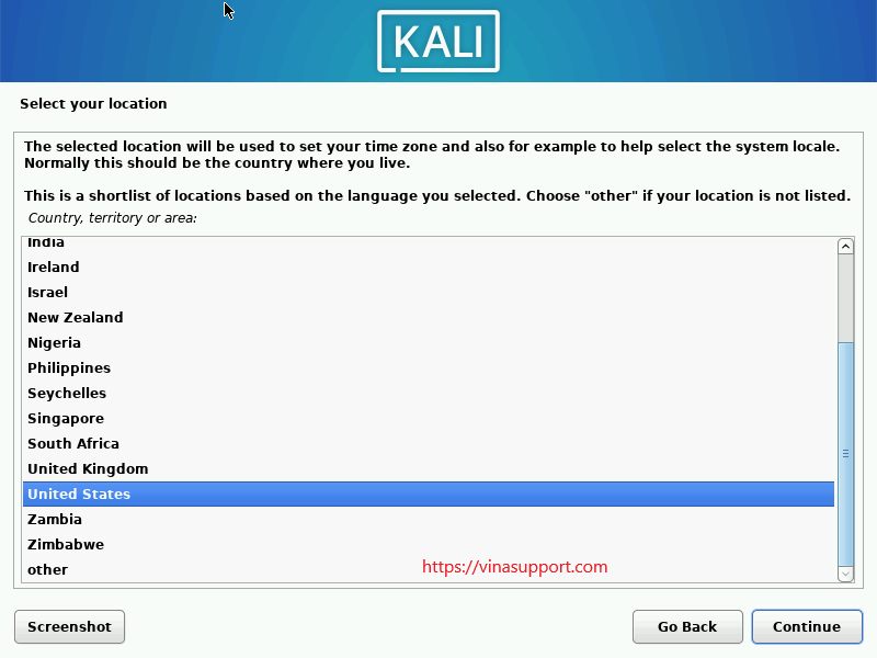 Cách tải kali linux