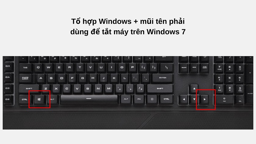 Tắt máy tính laptop bằng bàn phím trên hệ điều hành Windows 7