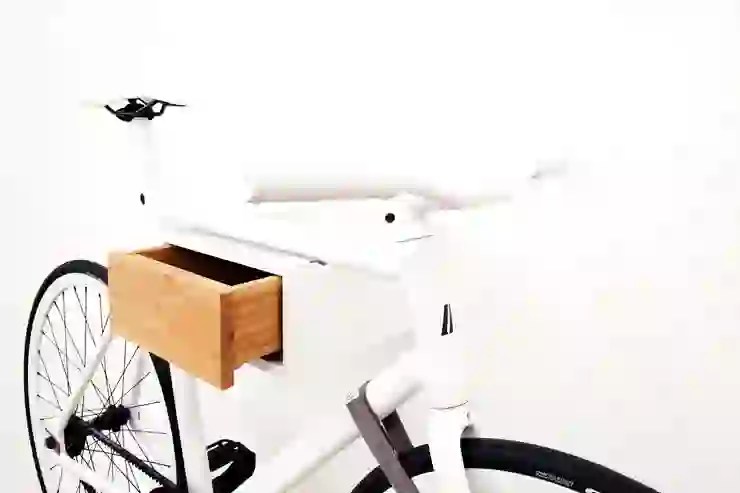 Cách treo xe đạp lên tường
