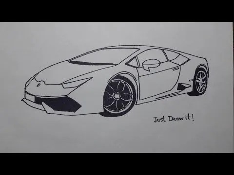 Cách vẽ siêu xe Lamborghini
