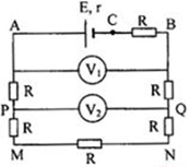 Cho đoạn mạch gồm điện trở R1 = 100 mắc nối tiếp với điện trở R2 = 200
