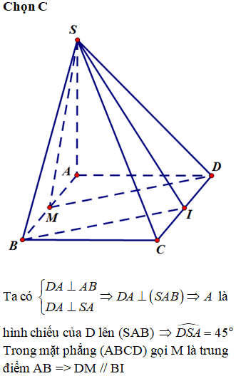 Cho hình chóp sabc có sa vuông góc với abc tam giác abc vuông tại a sa=bc=a