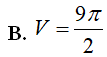 Cho hình phẳng giới hạn bởi các đường thẳng y gốc x 2, y 0 x 9