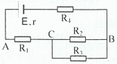 Cho mạch điện như hình vẽ nguồn điện có e=12v và có điện trở trong r=0 5