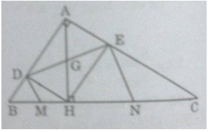 Cho tam giác ABC vuông tại A có đường cao AH chia cạnh huyền BC