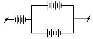 Có 4 nguồn điện giống nhau mắc song song