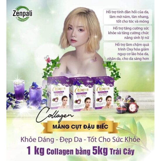 Collagen mang cut dau biec bau uong duoc khong
