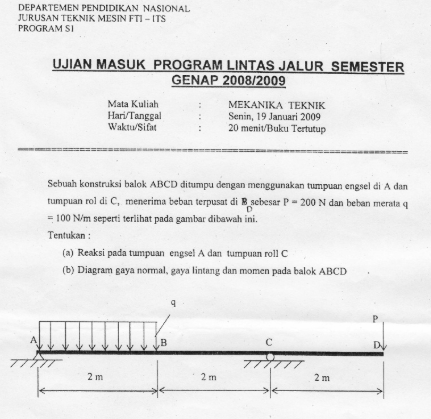 Top 9 contoh soal mekanika teknik industri 2022