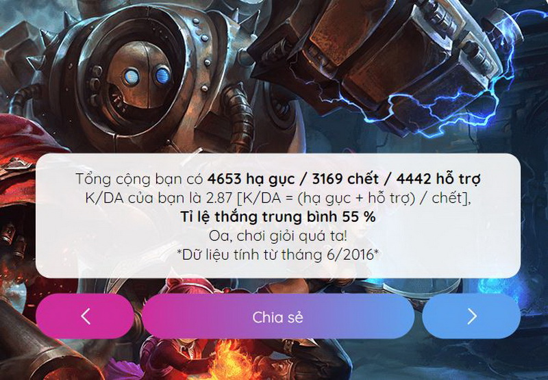 Datareview lol Garena vn