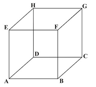 Diberikan kubus ABCD.EFGH yang merupakan diagonal ruang adalah