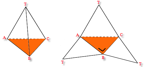 Gambar jaring-jaring bangun limas segitiga dan limas segi lima