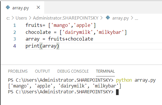 how-do-you-concatenate-two-arrays-of-different-sizes-python