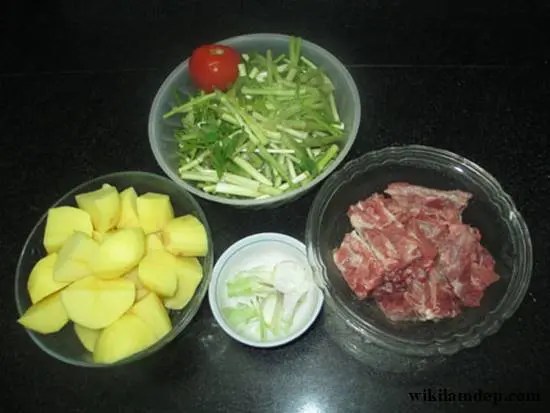 Cách nấu canh rau cần tây