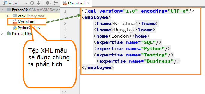 Hướng dẫn dùng python xml python