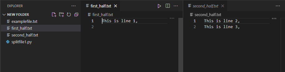 Hướng dẫn how do you split a file into multiple files in python? - làm thế nào để bạn chia một tệp thành nhiều tệp trong python?