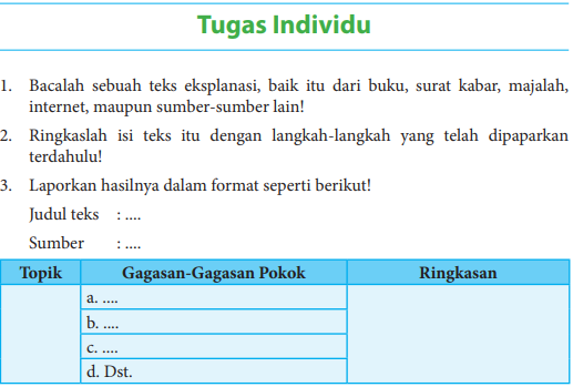 Jawaban Bahasa Indonesia Kelas 8 Halaman 132 bagian b