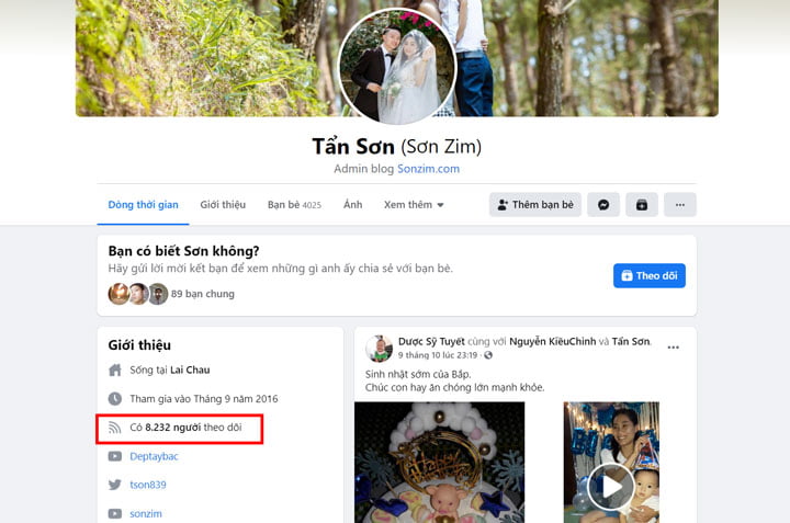 Cách hiển thị số người theo dõi trên Facebook