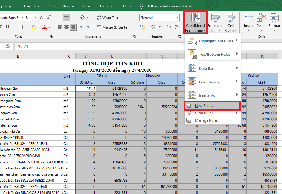 Làm mất số 0 trong Excel