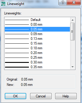 Lỗi hiện thị độ dày nét trong CAD