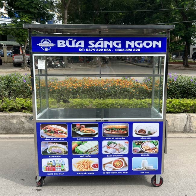 Mẫu tủ bán đồ an vặt