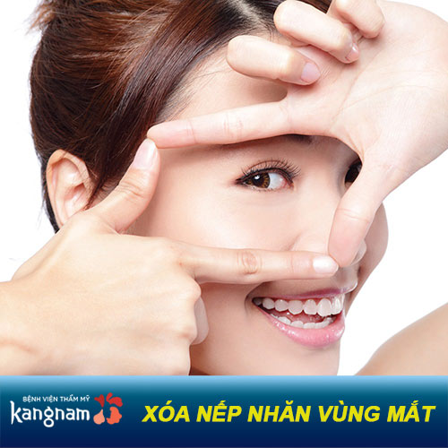 xóa nếp nhăn vùng mắt