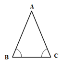 Nếu A là góc ở đáy của tam giác cân