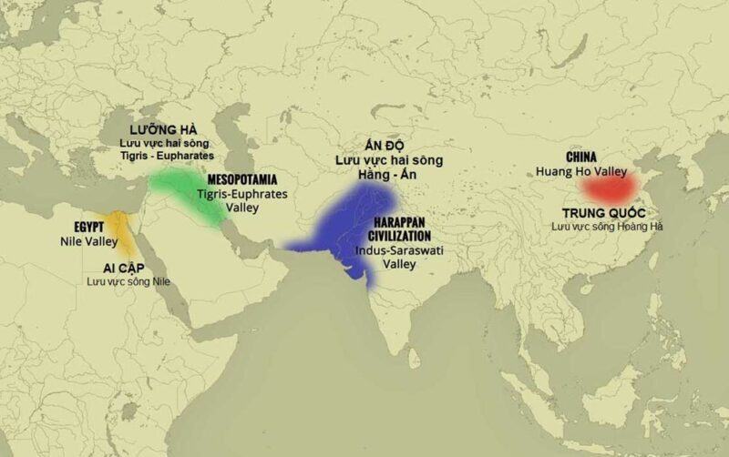 Các quốc gia cổ đại phương Đông đã được hình thành ở đâu và từ bao giờ?