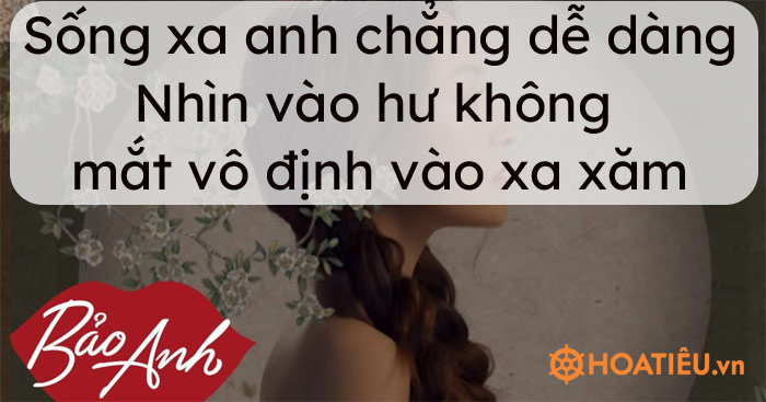 Nhìn vào hư không mắt vô định vào xa xăm