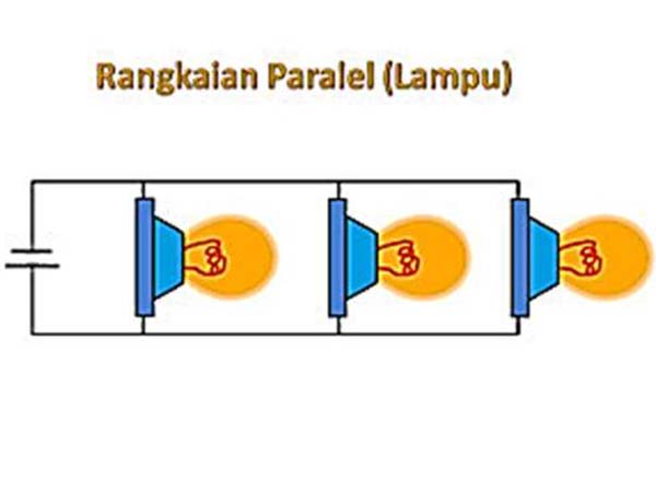 Sebutkan ciri ciri rangkaian listrik paralel