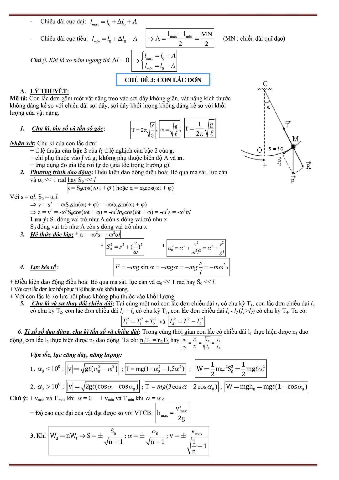 Tổng hợp công thức Vật lý 12 chương 1 (ảnh 16)