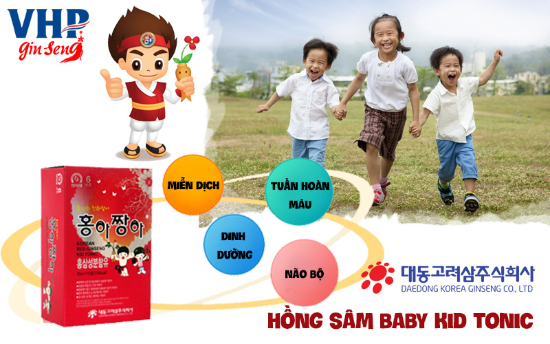 tác dụng của hồng sâm baby kid tonic