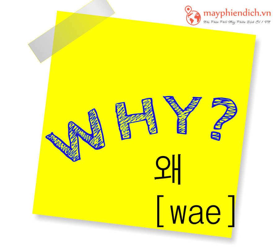 Cách hỏi Why trong tiếng Hàn