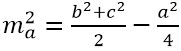 Tam giác ABC có AB 8 AC 10 và BC 6 độ dài đường trung tuyến xuất phát từ đỉnh B của tam giác bằng