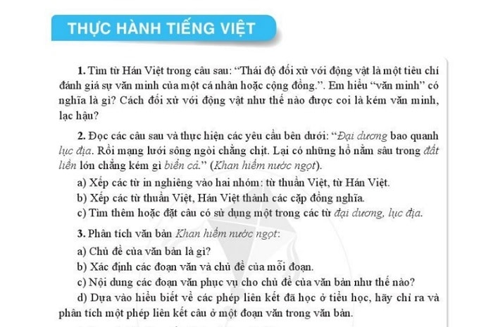 Thực Hanh Tiếng Việt Lớp 6 Trang 54 Tập 2