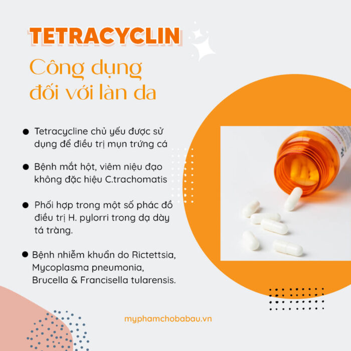 Công dụng của Tetracyclin đối với làn da