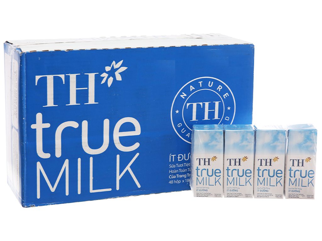 Top giá 1 thùng sữa th true milk 180ml ít đường năm 2022