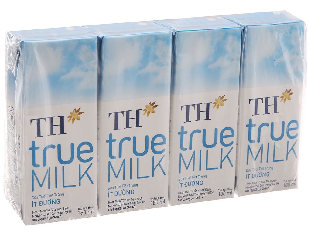 Top giá 1 thùng sữa th true milk 180ml ít đường năm 2022