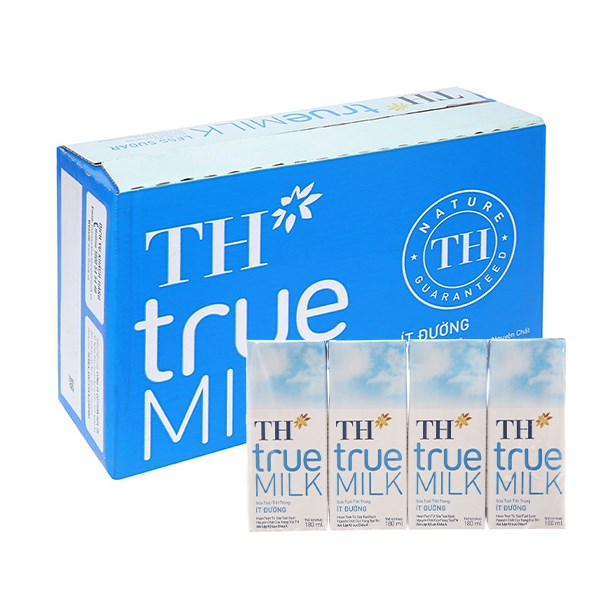 Top giá 1 thùng sữa th true milk 180ml ít đường năm 2022