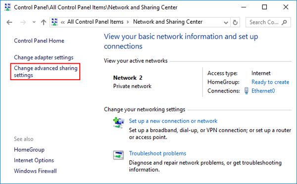 Turn on Network Discovery Windows 10 command line