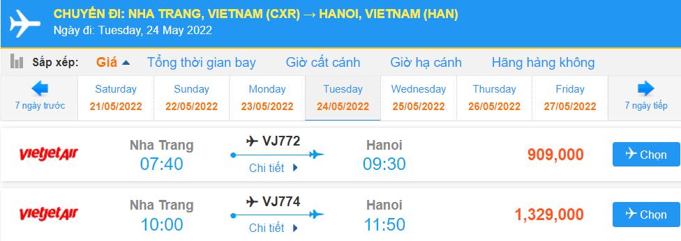 vé máy bay đi Hà Nội