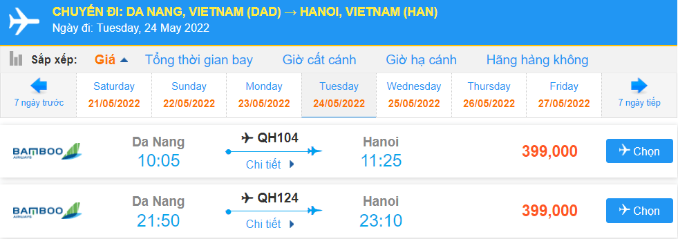 Vé máy bay đi Hà Nội