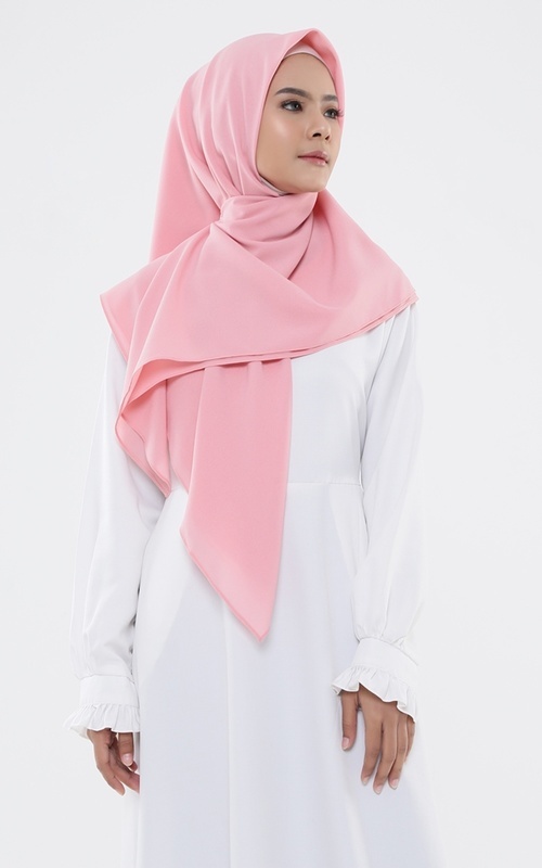Warna jilbab yang Cocok untuk baju warna pink peach